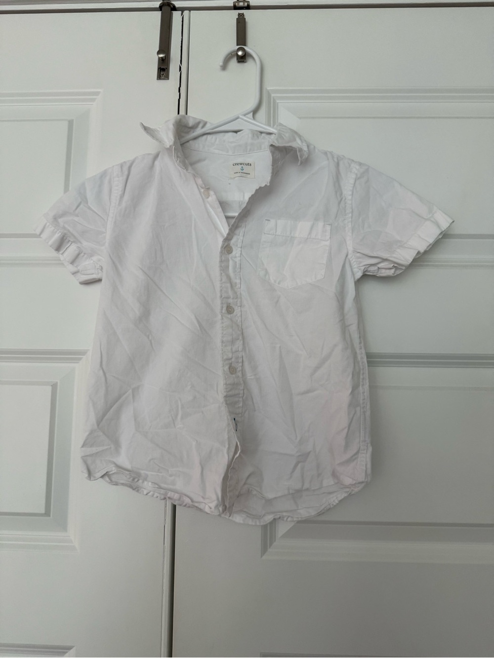 Crewcuts White Short Sleeve Button-Down Shirt